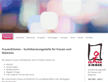 Tablet Screenshot of frauenzimmer-freiburg.de